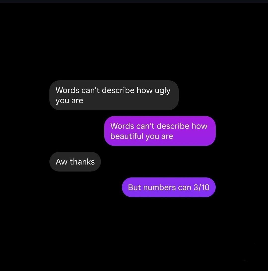 dopaminefamine's tweet photo. Bro really said “let me be honest.” 💀 https://t.co/ktllAEQunm