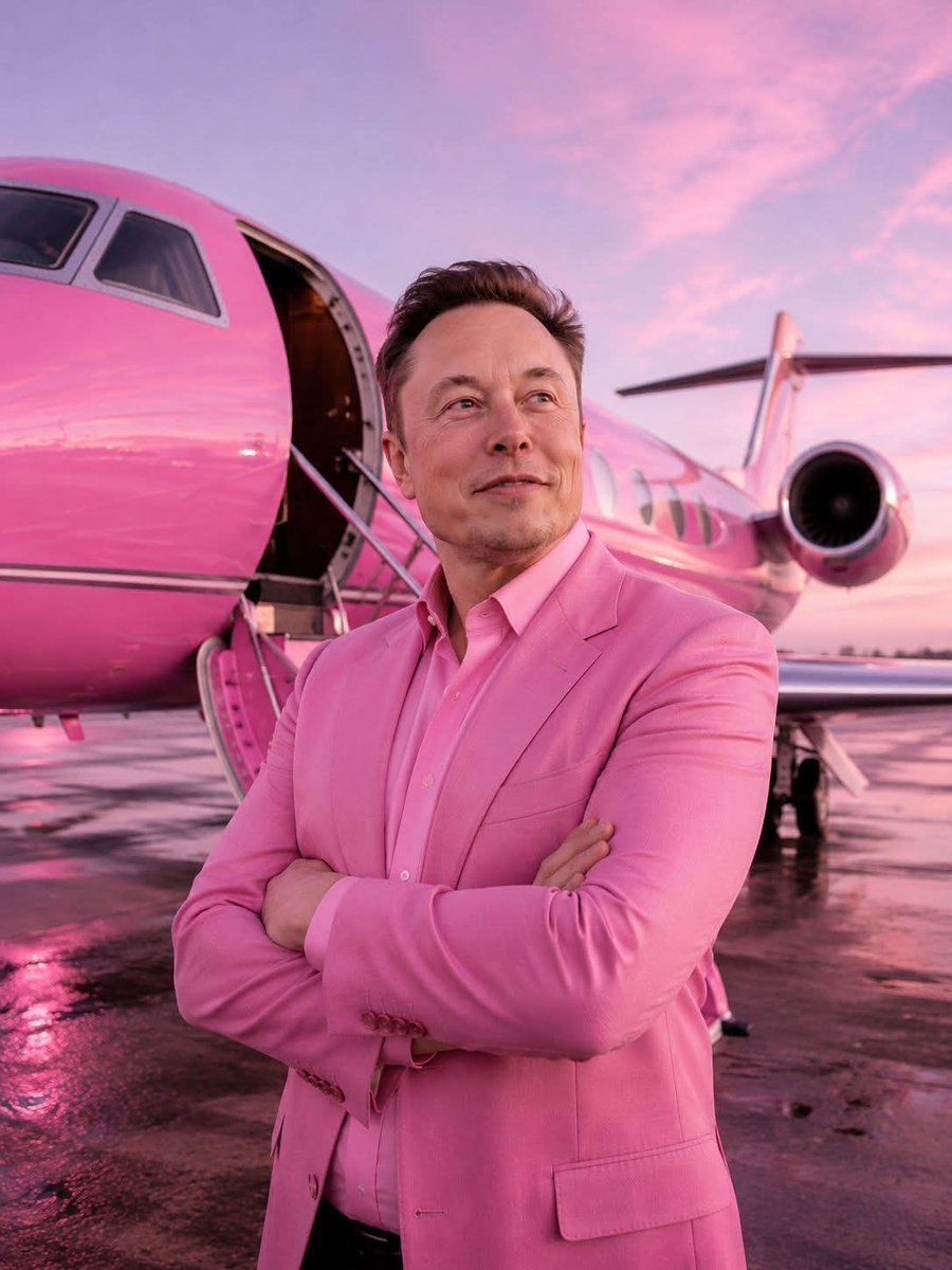 HTodore58435's tweet photo. 🩷 What's your first reaction?

If Elon Musk bought a pink private jet, what would be your first thought?

🅰️ Billionaire Barbie Mode 💅
🅱️ Marketing Genius 📈
🅲️ Midlife Upgrade 😎
🅳️ To the Moon in Style 🚀 https://t.co/XHFFa5huiC