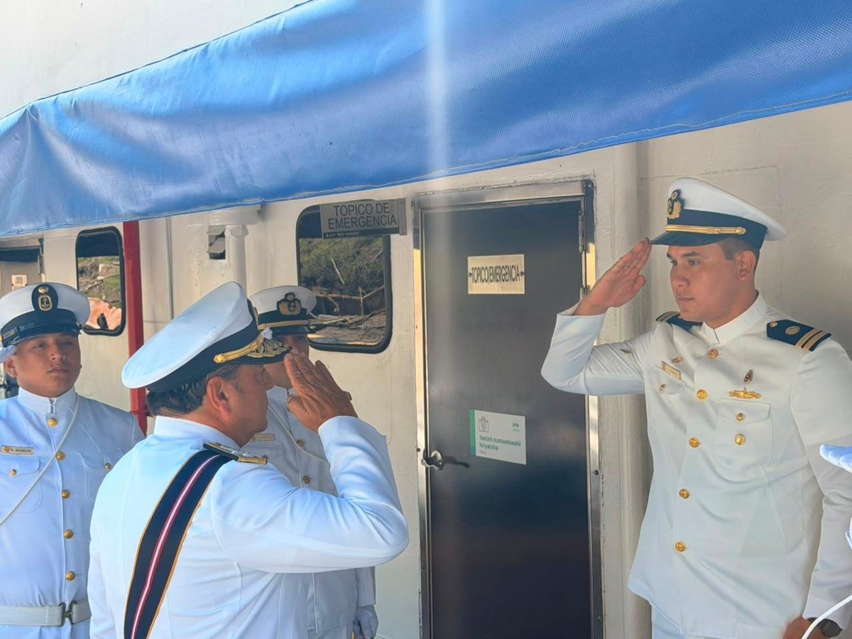 naval_peru's tweet photo. #MGPNoticias - Iquitos 🇵🇪⚓ Comandante General de la Marina, Almirante Javier Bravo de Rueda Delgado, presidió los actos por aniversarios del B.A.P. “Río Yaguas” y Grupo de Operaciones Especiales N.°3, además de inspeccionar unidades amazónicas. https://t.co/HTviYJg37q
