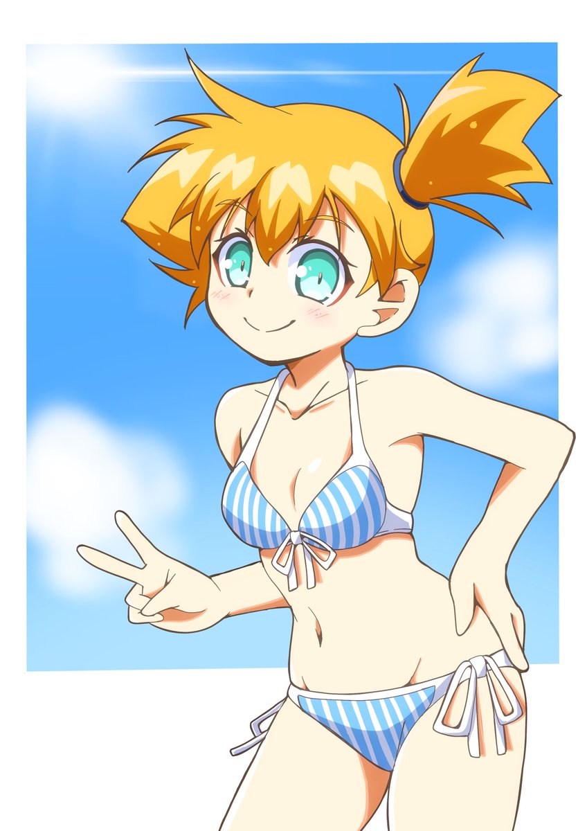 y_mizunoe's tweet photo. 夏ですねぇ。

#ポケモン
#カスミ
#pokemon
#misty https://t.co/r1jPeyVcuh