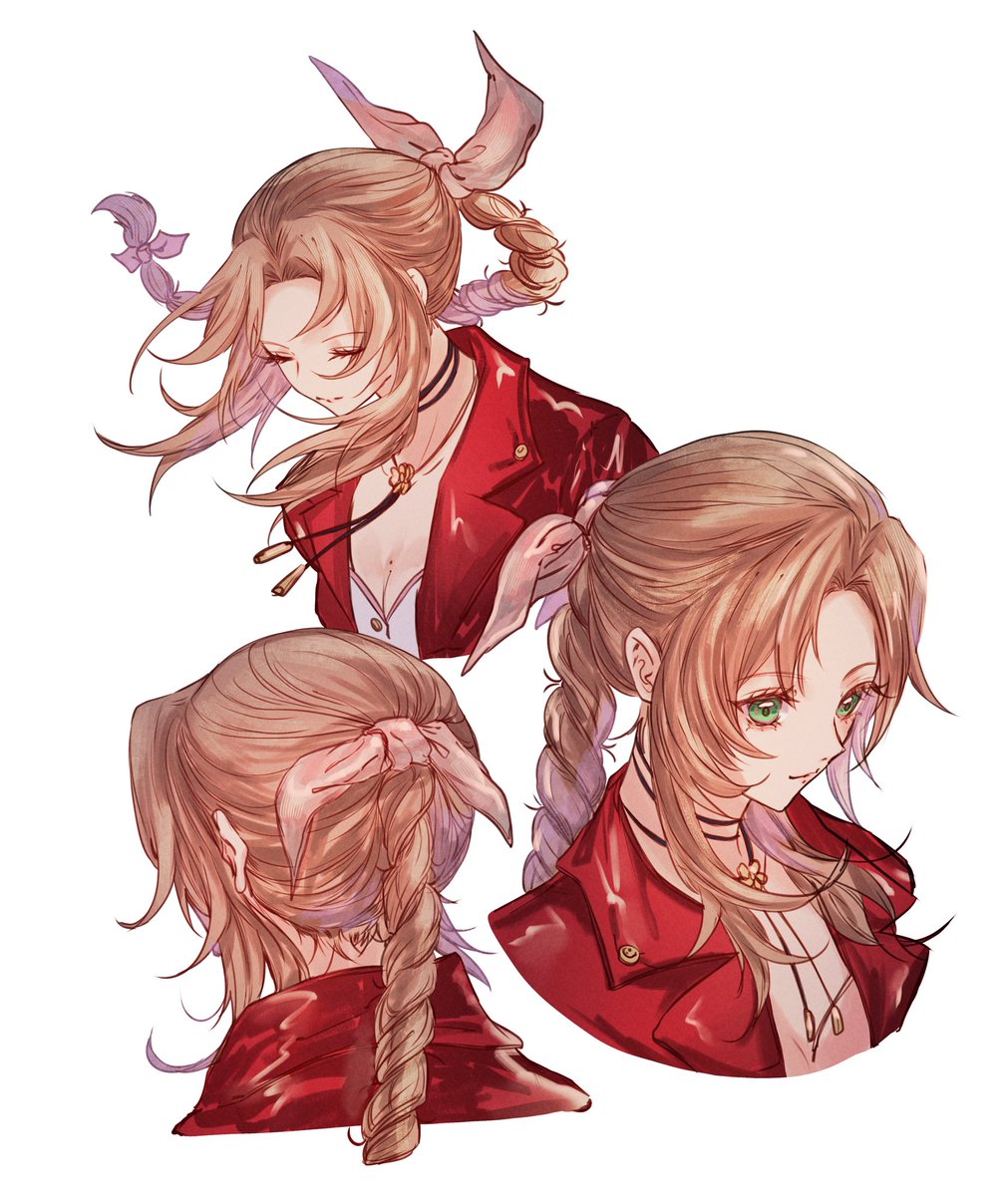 seraphily's tweet photo. aerith practice https://t.co/6sOvGrMelZ