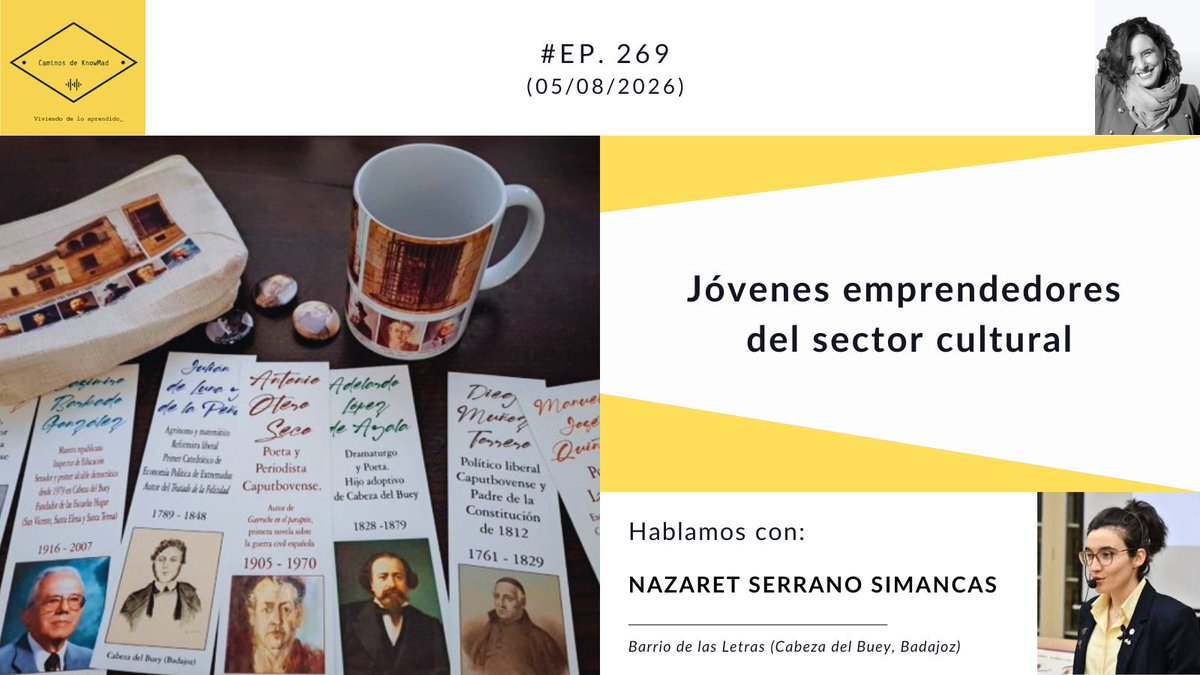 CarmenMdlR's tweet photo. @Nazaserrano lleva tiempo impulsando una #rutaliteraria por #CabezadelBuey (Badajoz), que va más allá de un simple paseo por sus calles. En @caminos_knowmad nos descubre un auténtico #BarriodelasLetras en plena comarca de La Serena📚📻⤵️

🔗https://t.co/6fgLBHugNH https://t.co/lMuMAWBOvb
