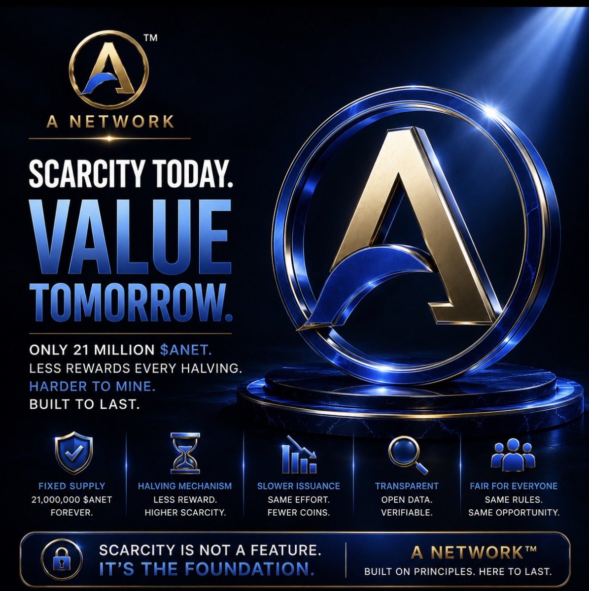 ANetwork_Canada's tweet photo. 🚫 No KYC. 🚫 No Referrals. ✅ Just Scarcity.

What if a mining project didn’t ask for your passport?

What if it didn’t ask you to recruit friends?

What if it simply rewarded consistency while protecting a fixed supply?

That’s the philosophy behind A Network.

• No KYC barriers
• No referral commissions
• Fixed maximum supply of 21,000,000 $ANET
• Mining designed to become more difficult over time

The goal isn’t to create millions of easy coins.

The goal is to create a digital asset that becomes increasingly scarce as the network grows.

The best opportunities are usually the ones that look the smallest before everyone notices them.

Don’t just trust. Verify it.

#ANetwork #ANet #wANet