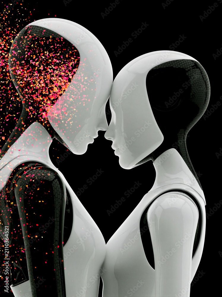 cody_essar44661's tweet photo. Two robotic mannequins face each other with colorful sparks on a black background @adobe  #adobe #robots #stockimages #love #aiart 
@adobestock #adobestock #downloads #wallpaper #art
#robotics #robot #robo

Adobe Stock id 2110364521

https://t.co/VnkNHqVcsk https://t.co/glHZRVjWNW