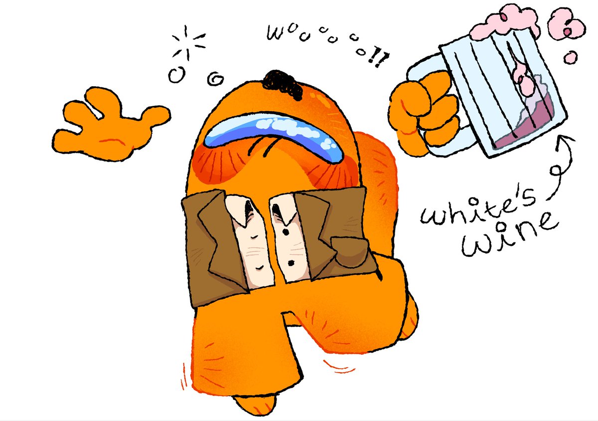 dorkjima's tweet photo. Okay fine. Orange gets ONE good day (by demand of the people)
#amongus #amongusshow https://t.co/ODzCi9MWZn