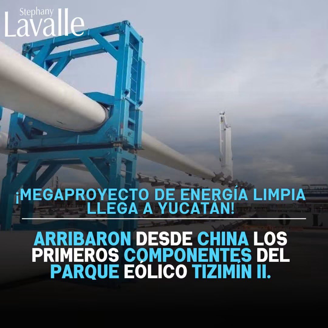 StepLavalle's tweet photo. ¡MEGAPROYECTO DE ENERGÍA LIMPIA LLEGA A YUCATÁN!
#viral #parati #Yucatan #EnergiaLimpia #Megaproyecto #Mexico #EnergiaRenovable #Sustentabilidad https://t.co/qRXGtIW7w1