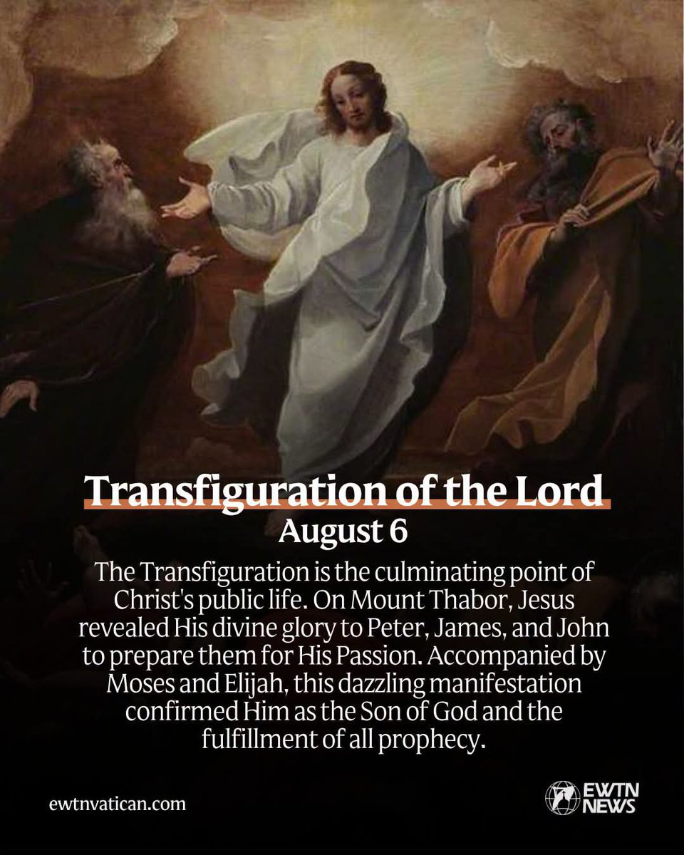 loukas0714's tweet photo. TRANSFIGURATION OF THE LORD CELEBRATION
August 6th

"Do not tell the vision to anyone until the Son of Man has been raised from the dead.”

~Matthew 17: 9 https://t.co/QGcDCPxfNC