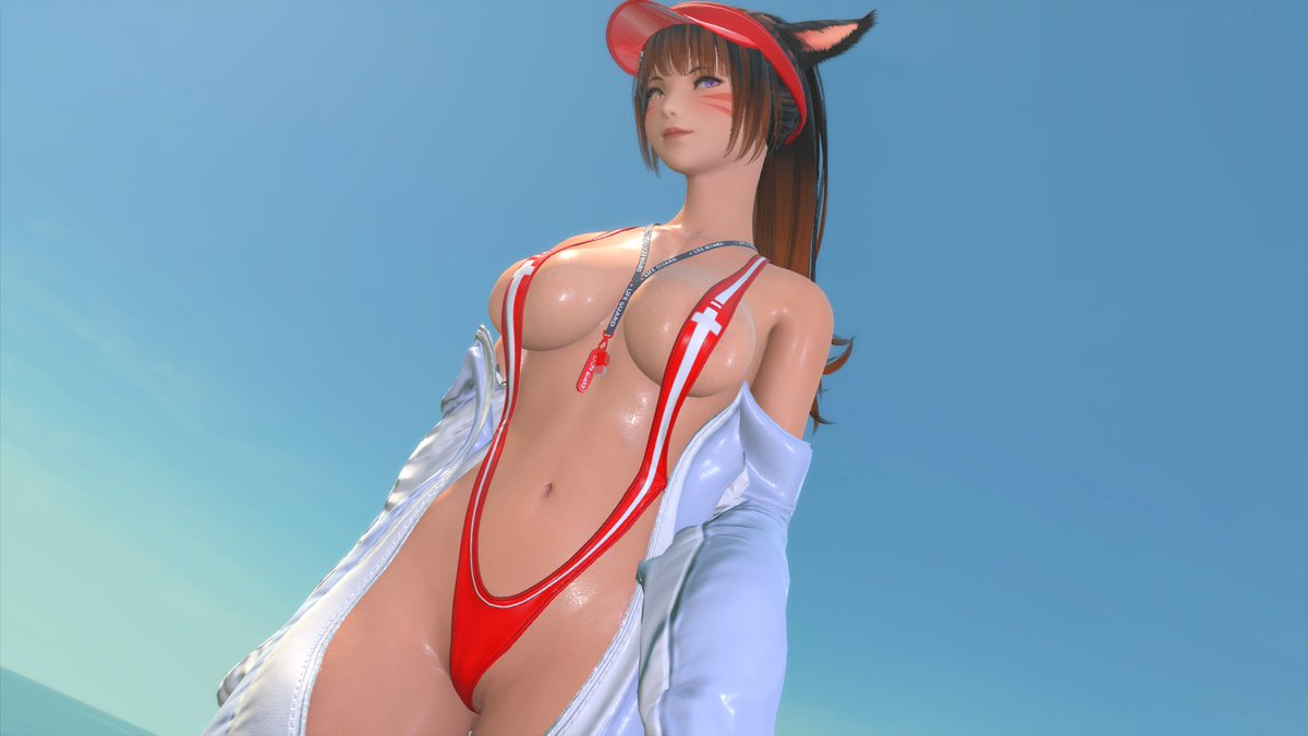 ShinyNamielle's tweet photo. Late for the trend, just in time for the rescue (in game)🐧

#miqote #ffxivgposers #gposersnsfw https://t.co/aFO2r5abn2