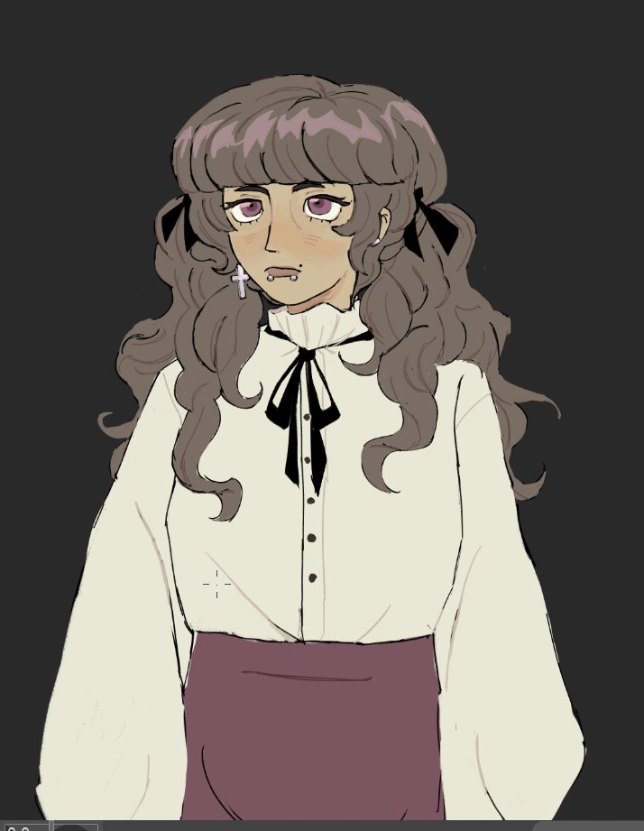karibellar's tweet photo. cannot draw her hair for shit https://t.co/zo9CMgdMed