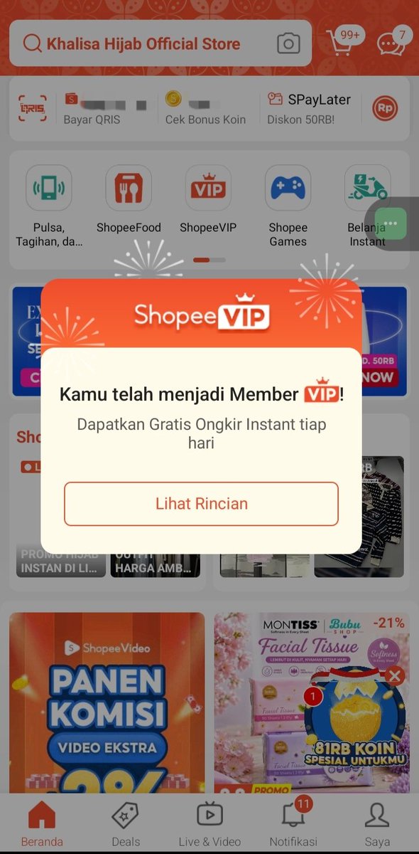 sukajobi's tweet photo. EVENT BARU SHOPEE‼️
Gratis Shopee VIP hingga 3 bulan bagi pengguna baru shopee vip ✨
Yg blm pernah sama sekali dapat voucher diskon 99% s.d. Rp50RB yukk buruan klik linknya 👇🏻
https://t.co/GnkWIWB6cC https://t.co/gHLC5Otx3t