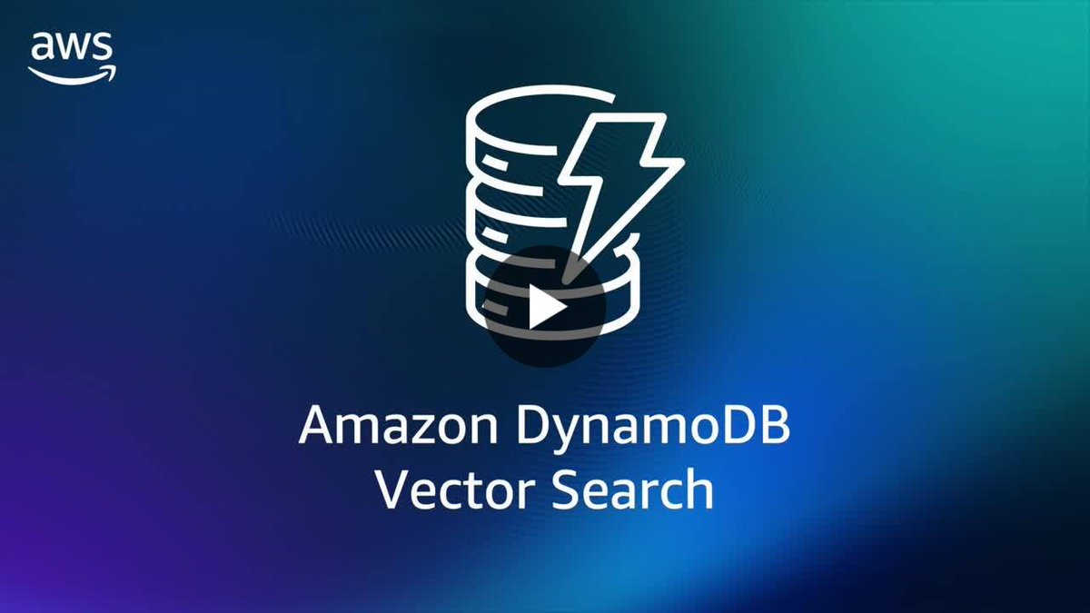 emkcloud's tweet photo. DynamoDB supports native vector search with single-digit millisecond latency at 99%+ recall, and is designed for any scale, even trillions of vectors. https://t.co/phXlqjKNAU #dynamodb #vectorsearch https://t.co/PzJmXRIBds