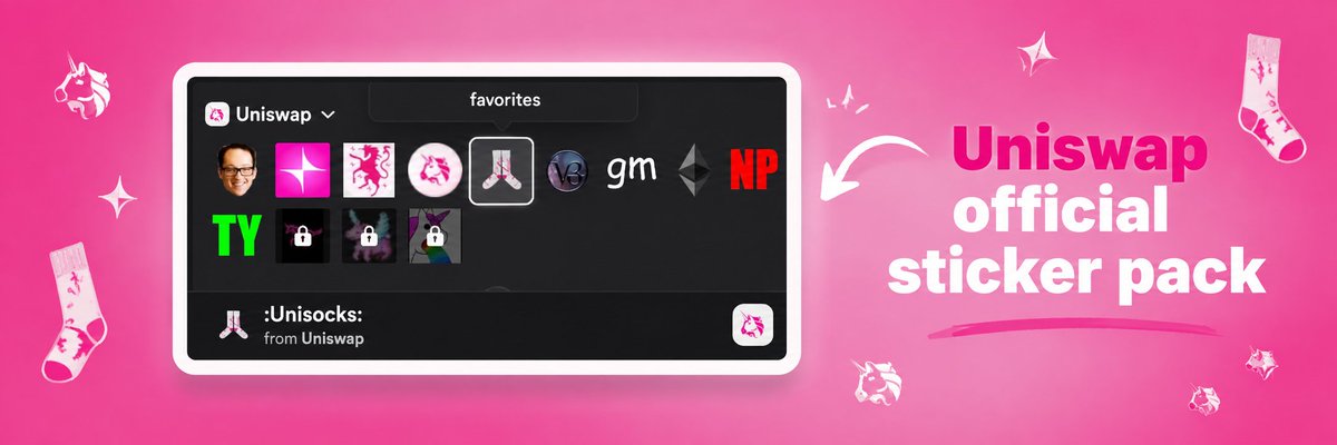 SocksRH's tweet photo. Seeing $SOCKS in Uniswap’s official role pack says a lot.

It means the sock is no longer just an NFT or a piece of Uniswap history. It is now a way for people to represent themselves and their place in the community. https://t.co/cpbOja6veP