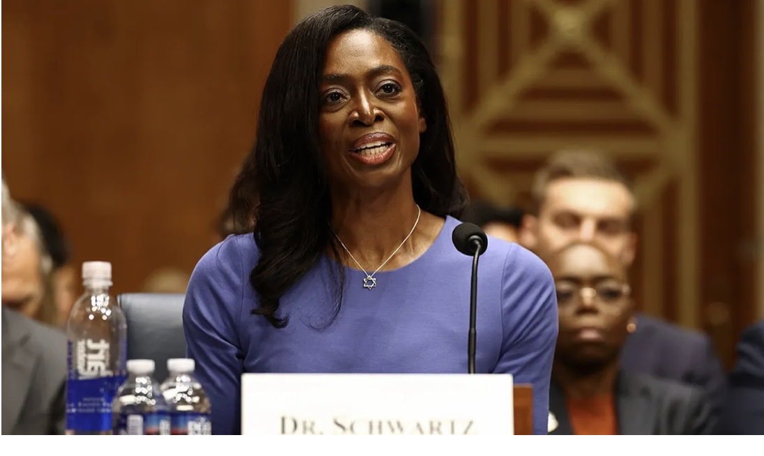 VernonForGA's tweet photo. Dr Erica Schartz was confirmed by the Senate as the new Director at @CDCgov. All but one democrat senator voted against her, including all four black democrat senators and both Georgia senators, @ReverendWarnock and @ossoff. Now who are the real racists and sellouts? @morsea @ajconwashington @AJCLeroyChapman @erniesuggs @MurphyAJC @ossoff @SenOssoff @TeamOssoff @NAACP @AlvedaCKing  @TheRevAl @ganaacp @GANAACPYC @FoxNews @NEWSMAX @cthagod @AttorneyGriggs @CoryBooker @seanhannity @AlsobrooksForMD @LisaBRochester @HarrisonWFields @Harry__Faulkner @DavidJHarrisJr