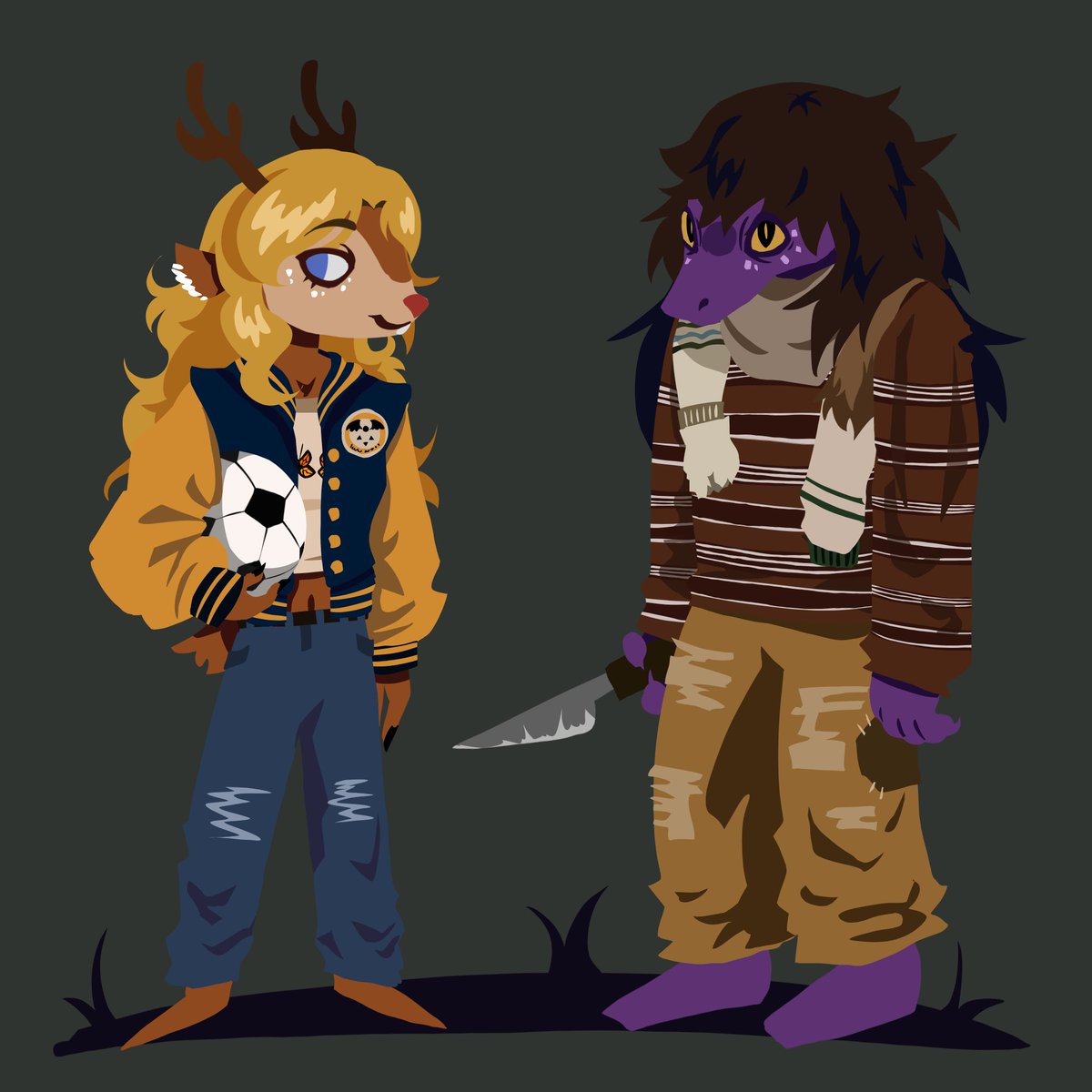 Fulltimecactus's tweet photo. To the 4 people out there who are both into yj and utdr 🙏

#suselle #jackieshauna #deltarune #yellowjackets https://t.co/SM6GjlJo6B