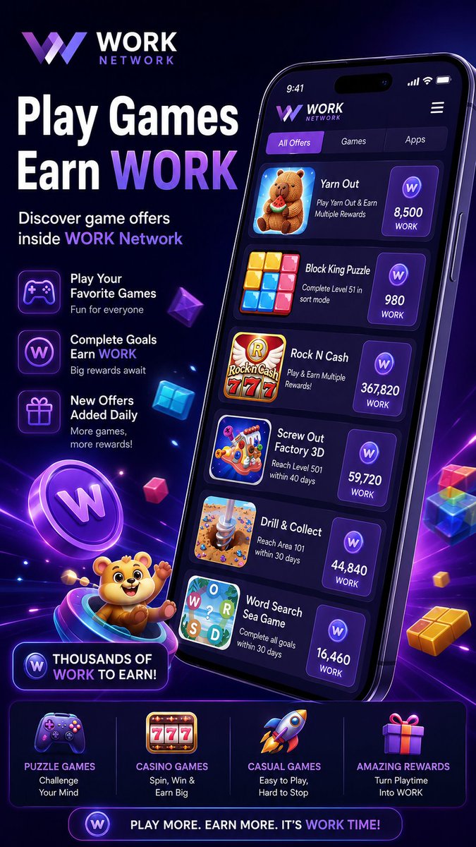 WorkAppOfficial's tweet photo. WORK Network integrates with CPX Research, TheoremReach and ayeT Studios to offer surveys, games and offerwall activities
π https://t.co/ag9fMnD21j
#WORKNetwork #RewardApps #PaidSurveys #Offerwalls #GamingRewards #CPXResearch #TheoremReach #AyeTStudios https://t.co/cSiFCbeI8J
