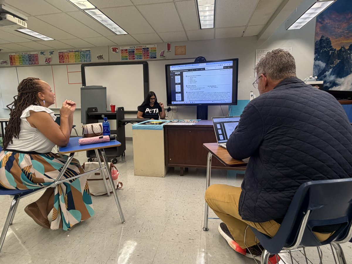 DrThelwell's tweet photo. When you ask, and they exceed expectations! 👏 Thank you, @JessicaBeckfor3, for an exceptional PD session with our secondary math team. They appreciated your expertise and walked away feeling confident, prepared, and excited for the year ahead! #CollaborationIs🔑
#TogetherWeGrow https://t.co/nlUJcWrDnr