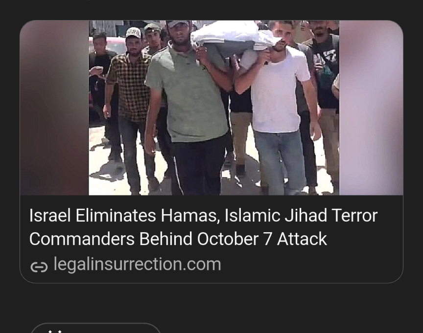 MichelliYo1's tweet photo. Israel Eliminates Hamas, Islamic Jihad Terror Commanders Behind October 7 Attack  https://t.co/6gk83H4b56 https://t.co/mS666219kz