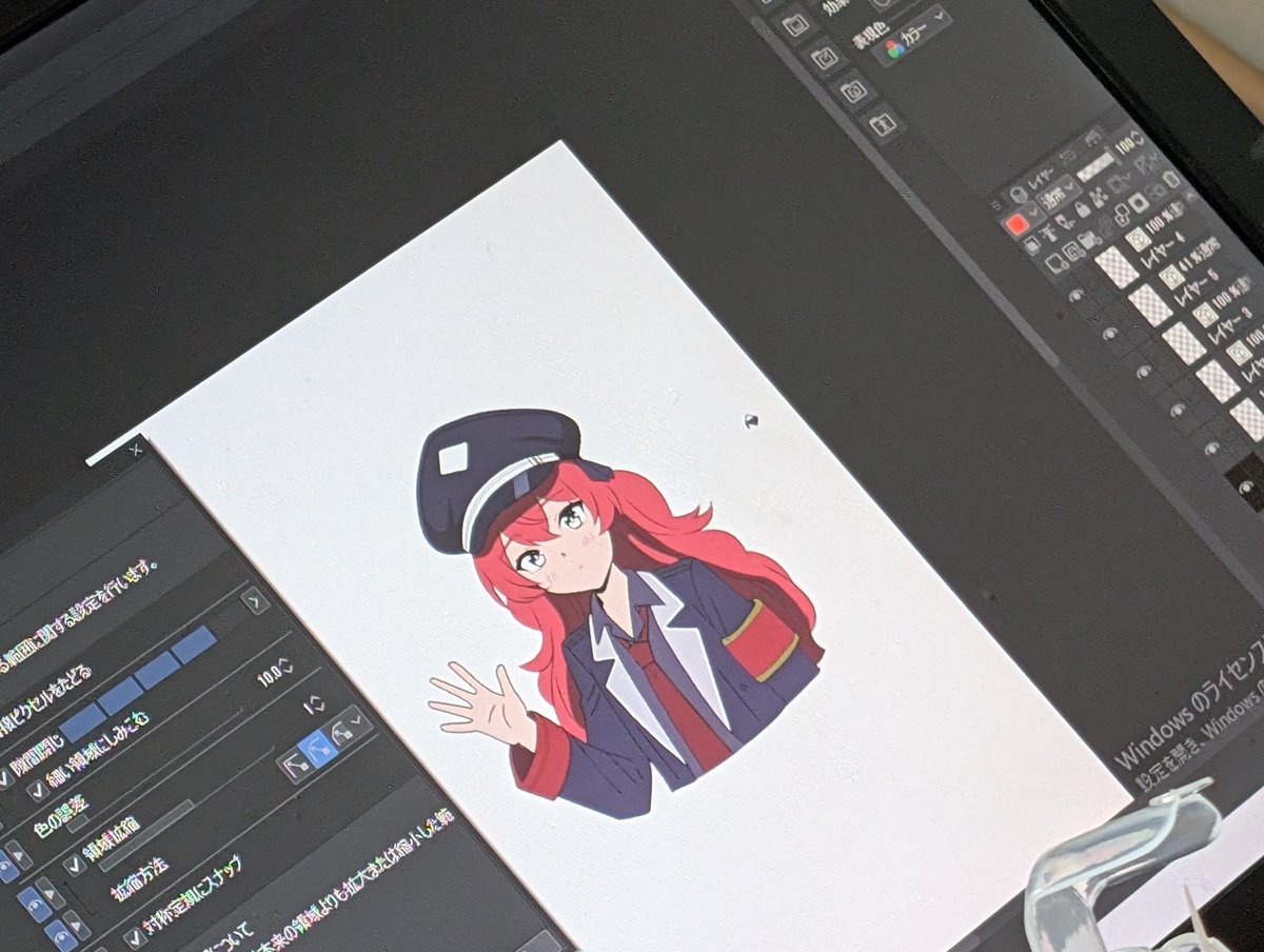 Yuki234567890's tweet photo. 描くの疲れて今寝っ転がってドジャース実況聞きながら撮ったの図（笑）
そんなに描き込むつもりは無いが〜
まだ2ページ目あるからやはり投稿は明日以降になるか(:3[▓▓]ﾂｶﾚﾀ👻 https://t.co/JYsvKyQnqZ
