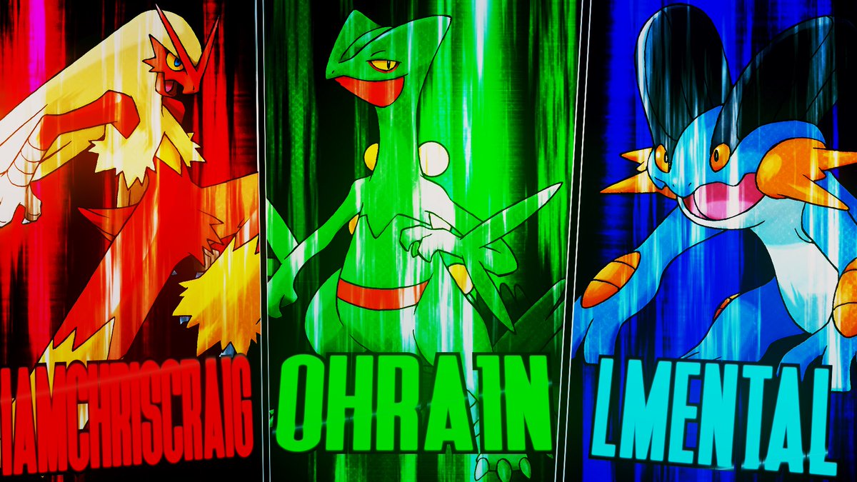 ohra1n's tweet photo. THIRD REVEALS FOR MY UPCOMING POKEMON STARTER CYPHER IN COLLABORATION WITH LEV3L UP!!

@iamchriscraig as Blaziken
@ohra1n as Sceptile (that’s me!)
@iamlmental as Swampert https://t.co/9MLSpsV0m6