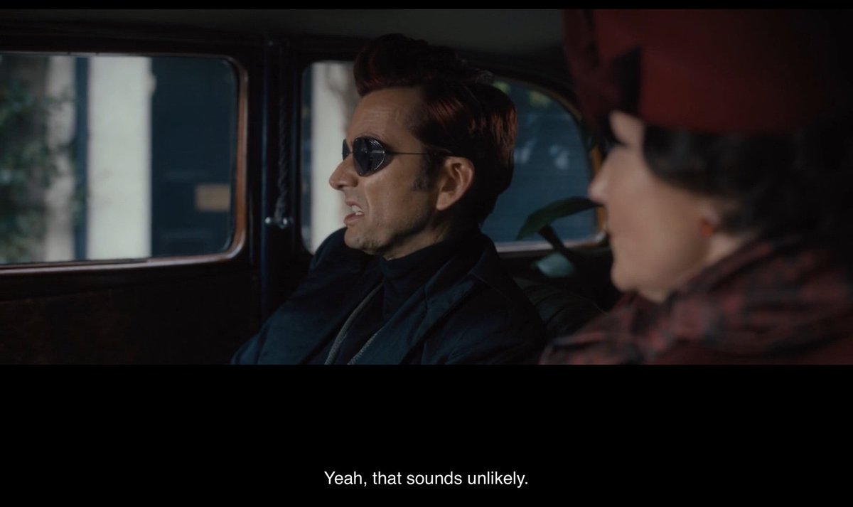 Sandyona_03's tweet photo. It's so funny and lovely how both Aziraphale and Crowley's first instinct when getting interrogated by Shax was to defend each other 
Like they are literally ready to lie without hesitation just to protect each other from potential danger🙂‍↕️ https://t.co/OLFf9Q6RXp