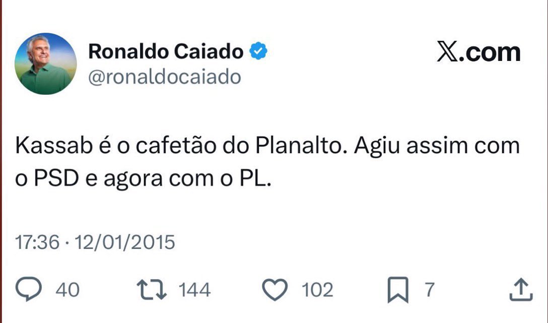 suazocris's tweet photo. @ronaldocaiado Imagina escolher um cafetão como vice. https://t.co/UeH9ZVdrlh