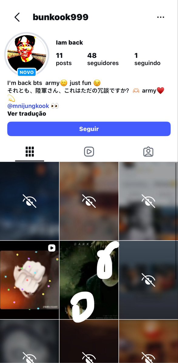 InfoJungkookBR's tweet photo. Continuem denunciando esta conta no Instagram. Ela publica imagens perturbadoras e ofensivas envolvendo o Jungkook

Ao denunciar, selecione o critério de ódio e bullying 

📎: https://t.co/IaNctMvDqP https://t.co/iMkTyT42gp