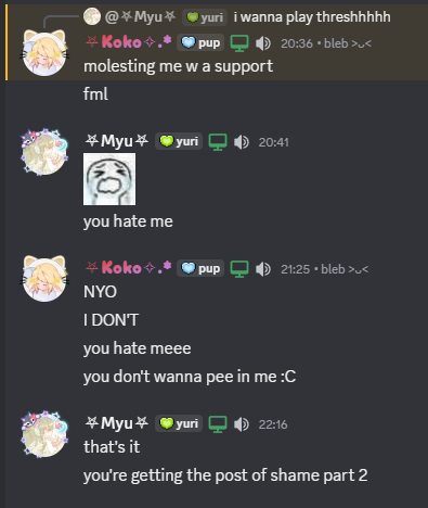 Myujaa's tweet photo. post of shame part 2 https://t.co/34M2Hxr2BJ