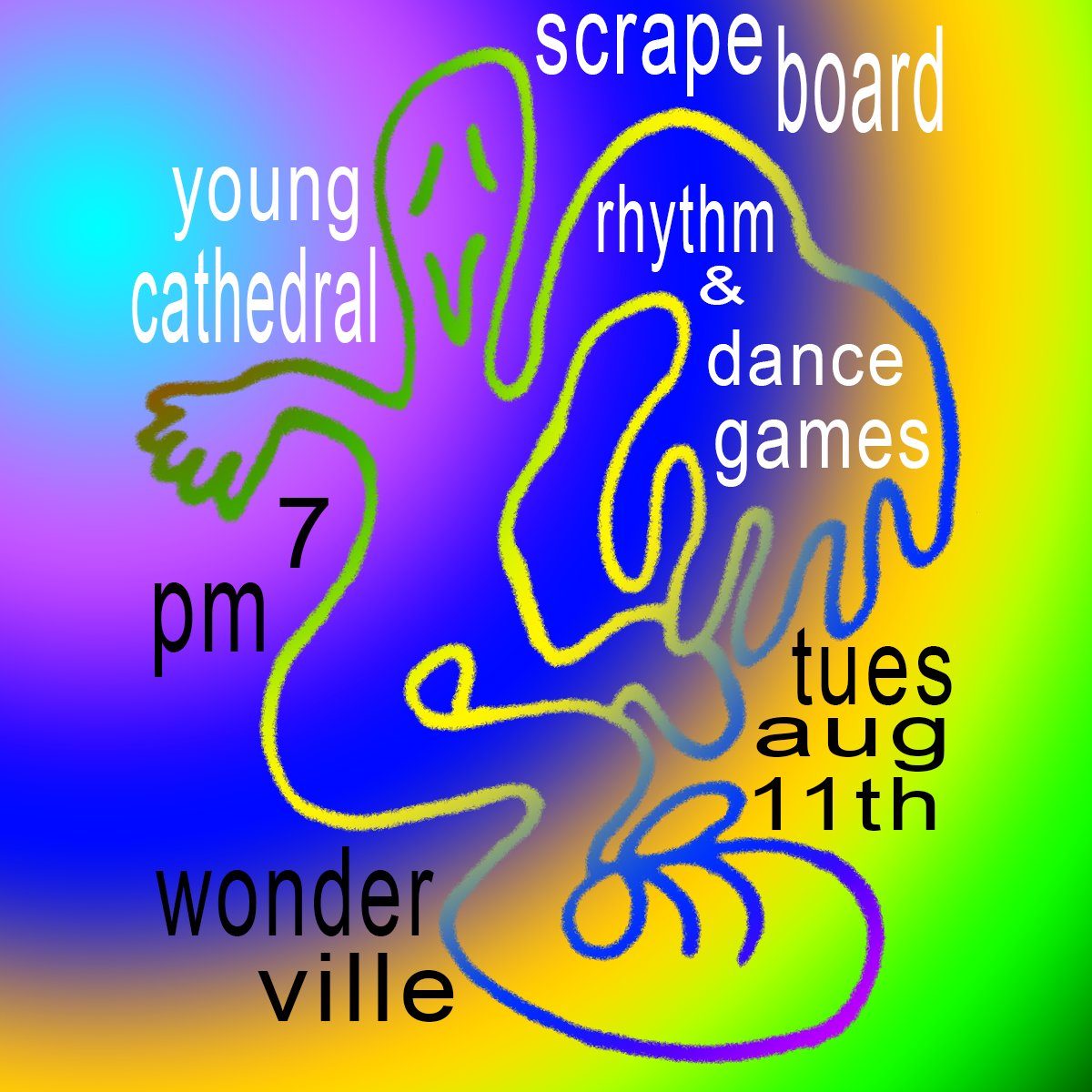 snakesandrews's tweet photo. scrapeboard free play and tournament next tuesday @wondervillenyc! also invited @commonopera to show their alternative controller rhythm game called young cathedral https://t.co/A5j55vQCv5