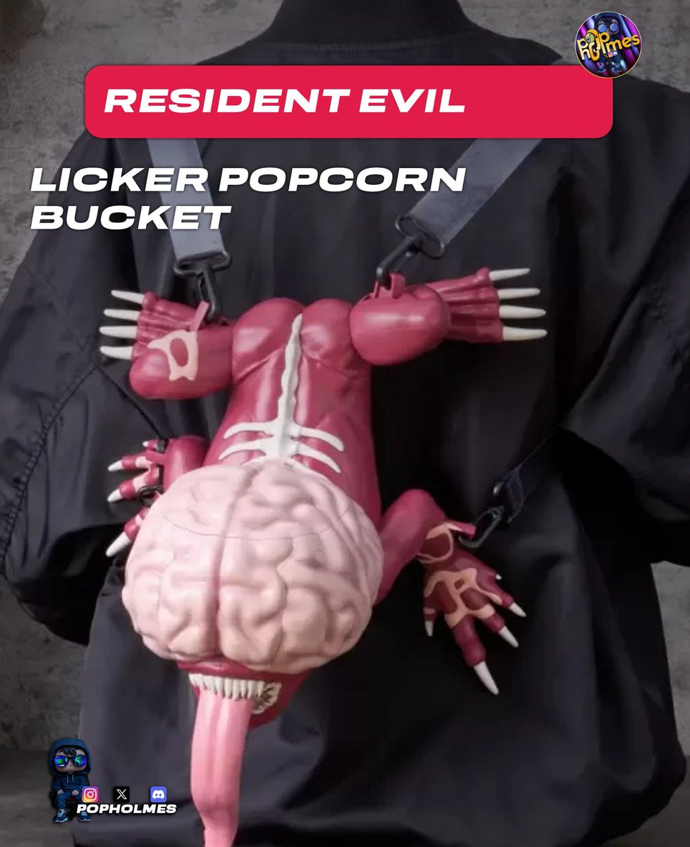 pop_holmes's tweet photo. A look at the upcoming Resident Evil Licker Popcorn Bucket, its siiiick, You put the popcorn inside its head as You can see a cut there
via USJ
#residentevil #licker #residentevilmovie #collectibles #popcornbucket https://t.co/0qK3CCOYH2