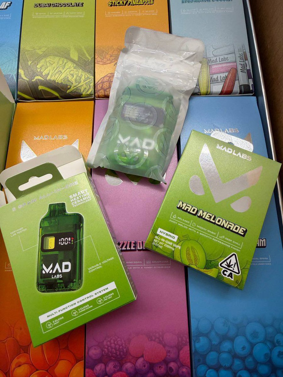 KANDYEXPRESS420's tweet photo. New mad labs are in ! 
- New Edition let’s go
Check full media on discord: https://t.co/U6kWbo8Kqn
#disposablevape #vapepod #vapebar #vapewholesale #battery 
#disposable #vape #disposablevape #vapecommunity #vapeshop #vapelife #vaping #vapenation #eliquid #vapeon #ecig #vapor https://t.co/vhmb3EAaG7