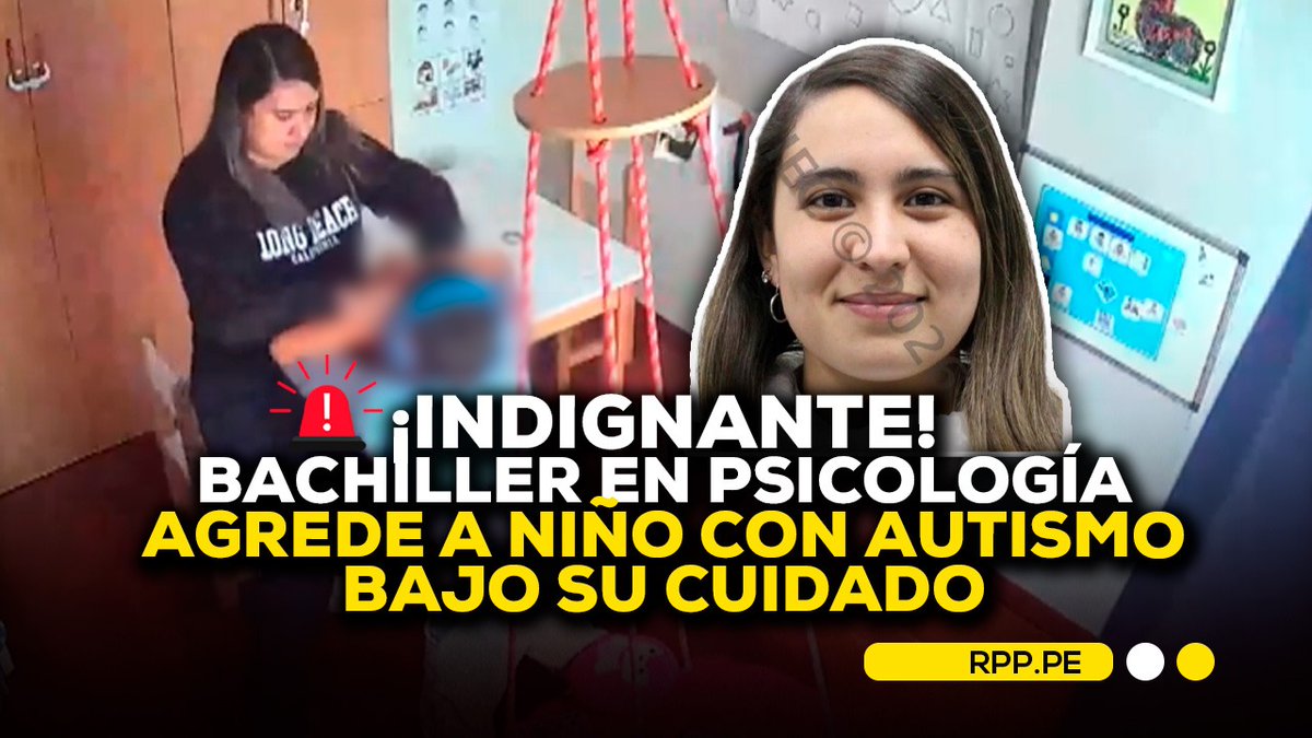 RPPNoticias's tweet photo. 🔴 Una madre denunció que su hijo, diagnosticado con autismo y epilepsia, habría sido agredido por una bachiller en Psicología encargada de su cuidado. Según la denuncia, las presuntas agresiones quedaron registradas por las cámaras de seguridad de la vivienda y el caso ya fue puesto en conocimiento de las autoridades.
👉 https://t.co/fpQWhijC4Y
#RotativaRPP