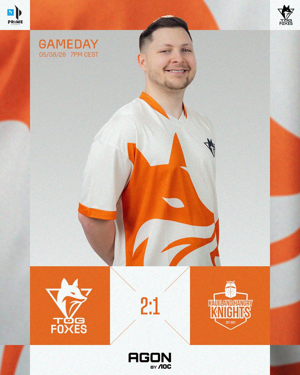 TOGfoxes's tweet photo. UND DESHALB LIEBEN WIR BO3! Wir bouncen zurück und sichern uns den Win! 🦊
GGs, was für eine kranke Series! @HangryKnights
#FoxFamily #TOGether @PrimeLeague https://t.co/fv4FEoXZU3