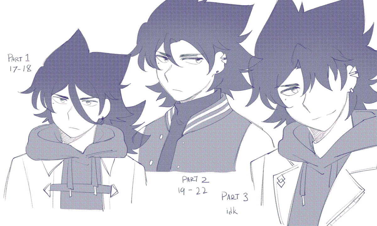 okinobus's tweet photo. thinking about minor hairstyle changes https://t.co/hXfXU3g0eC