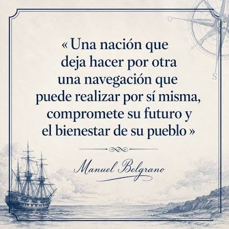 Matiass0105's tweet photo. @Corneliodelp Discutir de practicaje con alguien que en su vida pisó una cubierta es perder el tiempo. No entendes la magnitud del riesgo, el peligro de un encallar ni lo que cuesta una maniobra crítica. Igual se entiende tu punto desde la teoría. Te dejo esta frase de Belgrano para pensar. https://t.co/1fTrFSfP9z