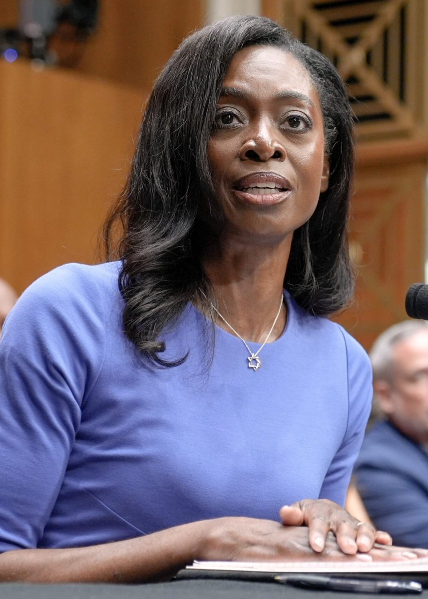 bigbabolat's tweet photo. Senate officially confirms Trump nominee Dr. Erica Schwartz as CDC director.
She seems to be a combination of black, indian, and jewish so clearly she was an obvious pick for Trump's America. https://t.co/fJ4biXdxWo