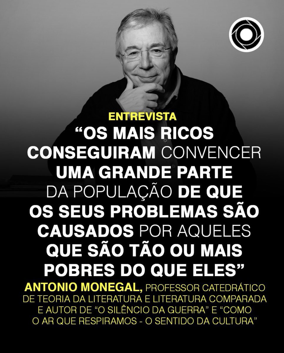 comculturaearte's tweet photo. “A situação que vivemos é muito parecida com o que acontecia nos anos 30. Temos de procurar os culpados e livrar-nos deles”, sublinha Antonio Monegal

👉Recorda a entrevista da jornalista Ana Monteiro Fernandes: https://t.co/UktsfkGsov https://t.co/vcVGqcoc0o