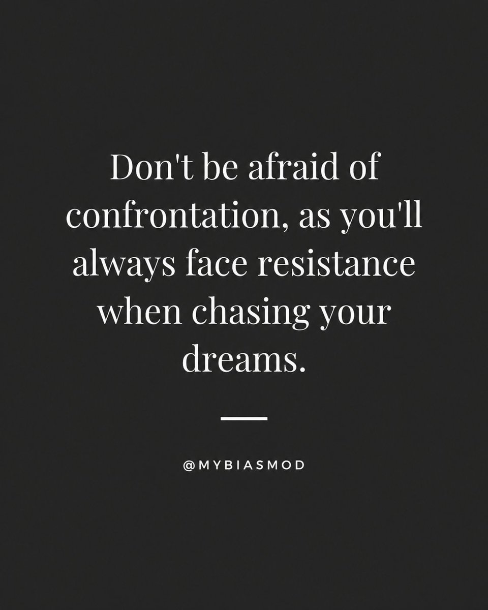 MyBiasMod's tweet photo. The fear of confrontation has buried more dreams than failure ever could. https://t.co/NKZbZJraZm