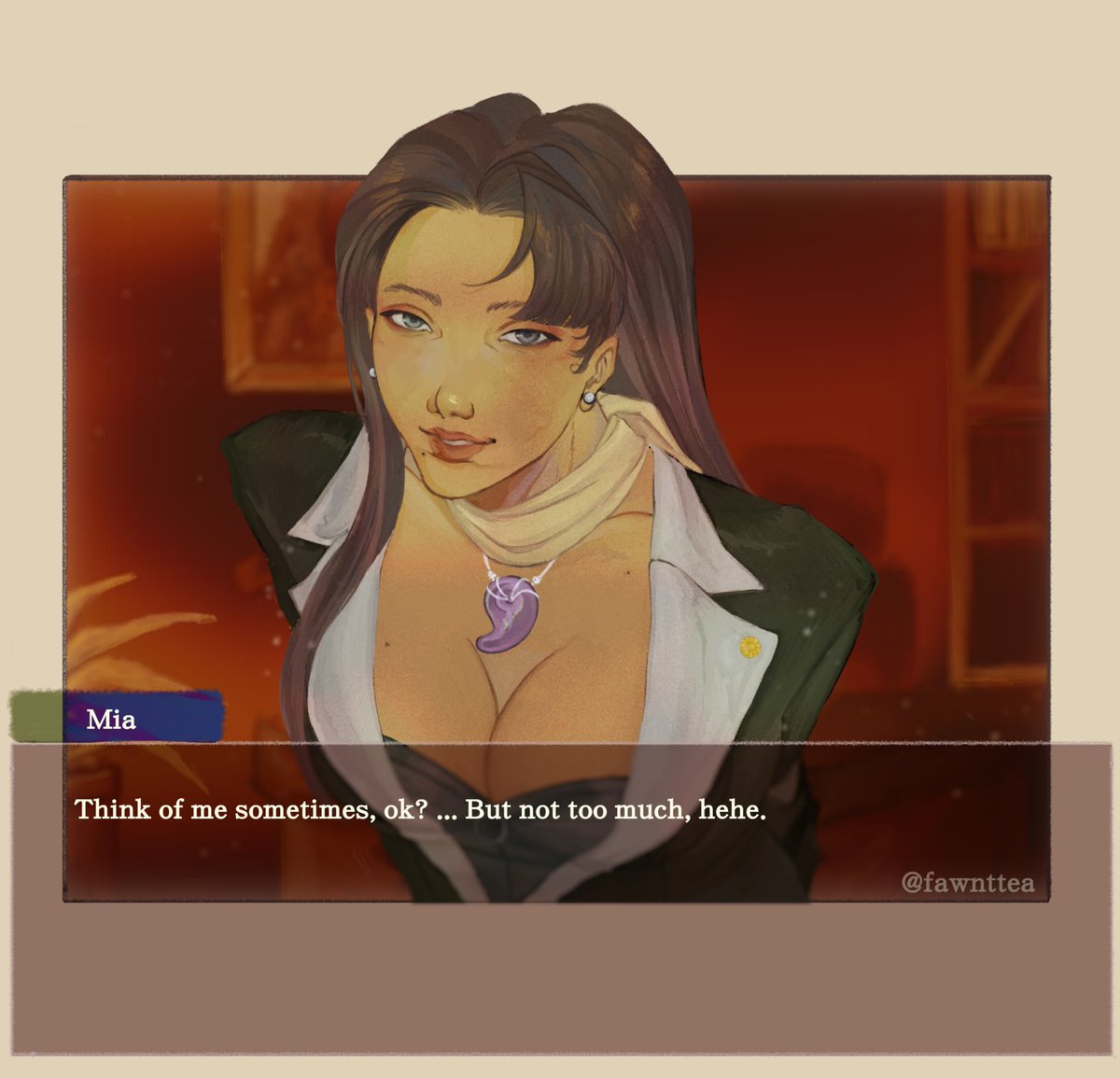 fawnttea's tweet photo. missing you. #aceattorney #AA https://t.co/I0DAkombgO