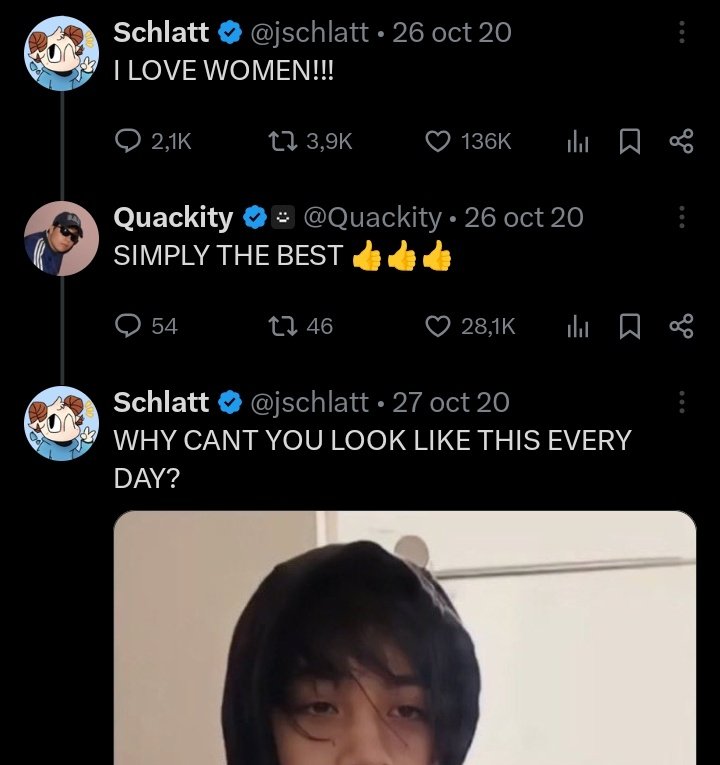 quakitiny's tweet photo. Estaba stalkeando y pillé 5 veces en las que Jschlatt usó esta foto en contextos con 0 sentido 😭😭😭 

+ https://t.co/kqemc0ydoF