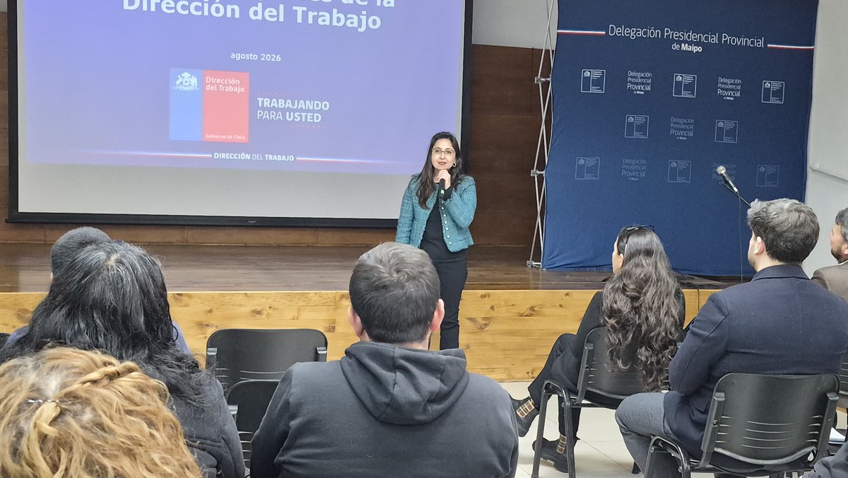 drtmetrooriente's tweet photo. 📍[AHORA] La subdirectora nacional (s), Carolina Campos Valdivia, en la Delegación Provincial del Maipo, realiza una difusión para #MiPyME y #Sindicatos sobre Trámites Digitales de la DT.
➡️ La actividad ADP fue organizada por la Unidad de Atención de Usuarios de IPT del Maipo. https://t.co/sGbaqUewHL