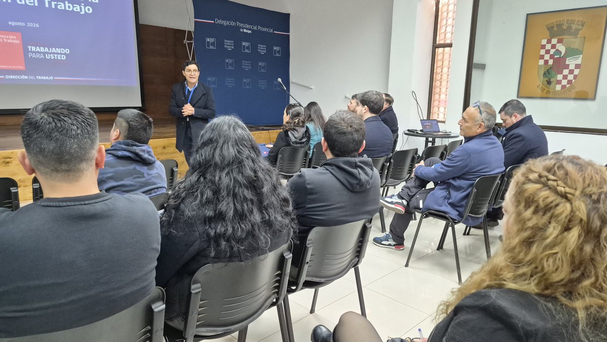drtmetrooriente's tweet photo. 📍[AHORA] La subdirectora nacional (s), Carolina Campos Valdivia, en la Delegación Provincial del Maipo, realiza una difusión para #MiPyME y #Sindicatos sobre Trámites Digitales de la DT.
➡️ La actividad ADP fue organizada por la Unidad de Atención de Usuarios de IPT del Maipo. https://t.co/sGbaqUewHL