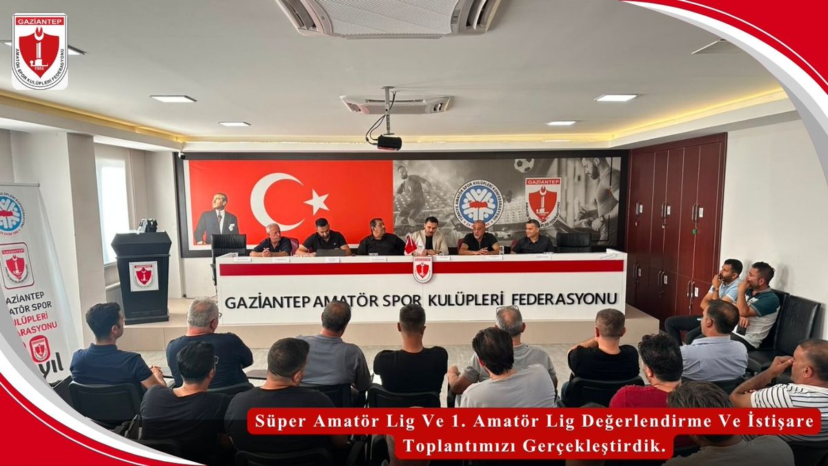 askfgaziantep's tweet photo. Süper Amatör Lig Ve 1. Amatör Lig Değerlendirme Ve İstişare Toplantımızı Gerçekleştirdik.
Gaziantep Amatör Spor Kulüpleri Federasyonu olarak, Süper Amatör Lig ve 1. Amatör Lig kulüplerimizin katılımıyla değerlendirme ve istişare toplantımızı gerçekleştirdik. @taskk_1980 @oalperk https://t.co/4NIn6jxGci