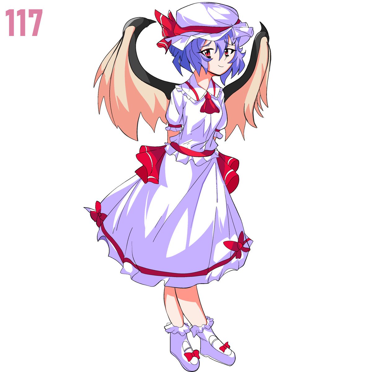 CocoLunarium's tweet photo. El proyecto Bad Apple, donde dibujo todos los personajes de Touhou de la era Windows en orden!

Remilia Scarlet! https://t.co/oRdegq6TrJ