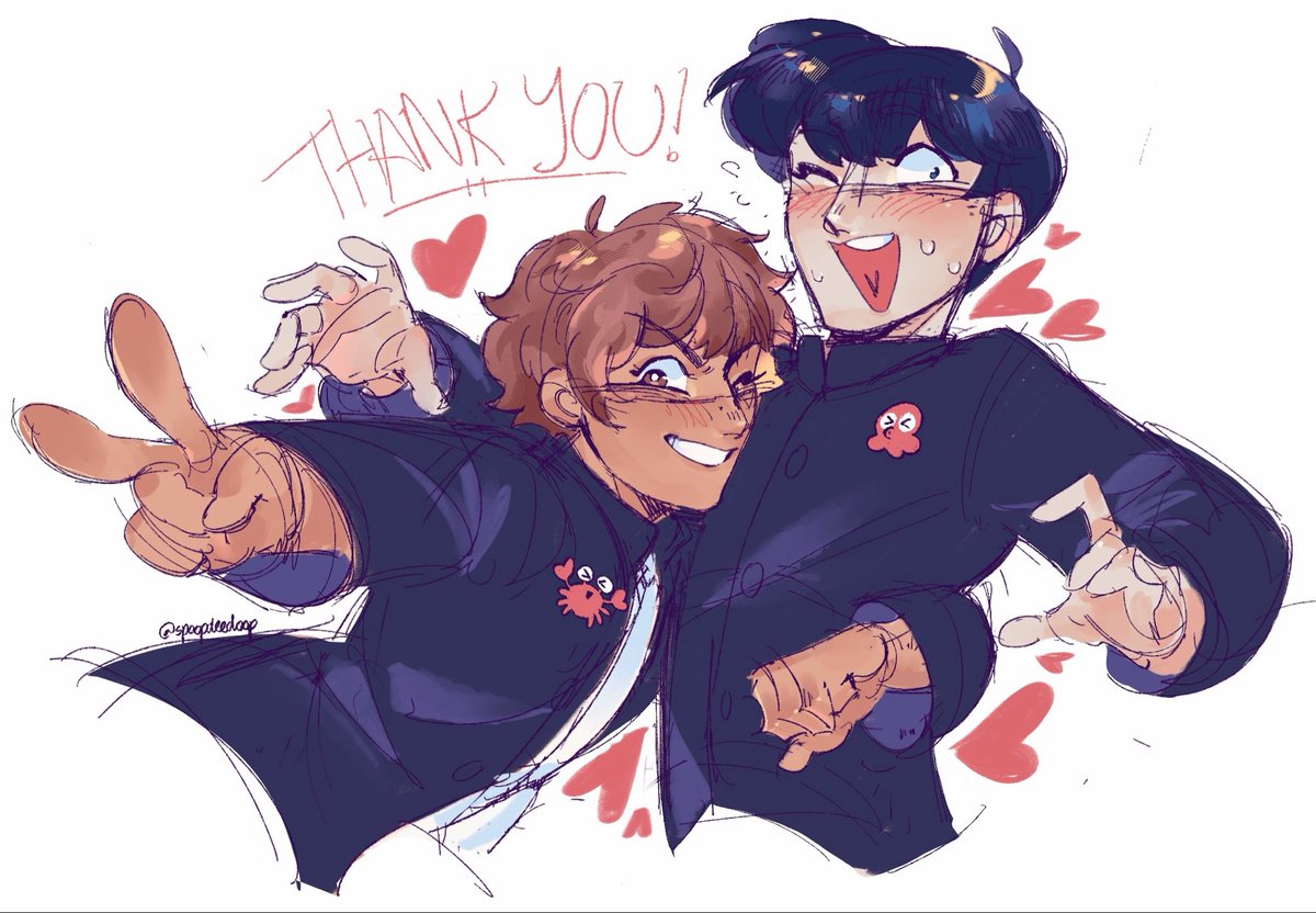 spoopdeeedoop's tweet photo. coloured a doodle i sketched out in a dazed mania just after the finale aired. miss them 

#nakahiro #goforitnakamura https://t.co/pG98Wrgj2J