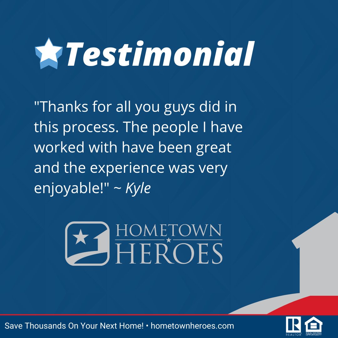 RussellTRealtor's tweet photo. Hometown Heroes has helped heroes like you to save thousands. I'd love to help you do the same. Reach out to me today! https://t.co/Dq4s0jZj9Z