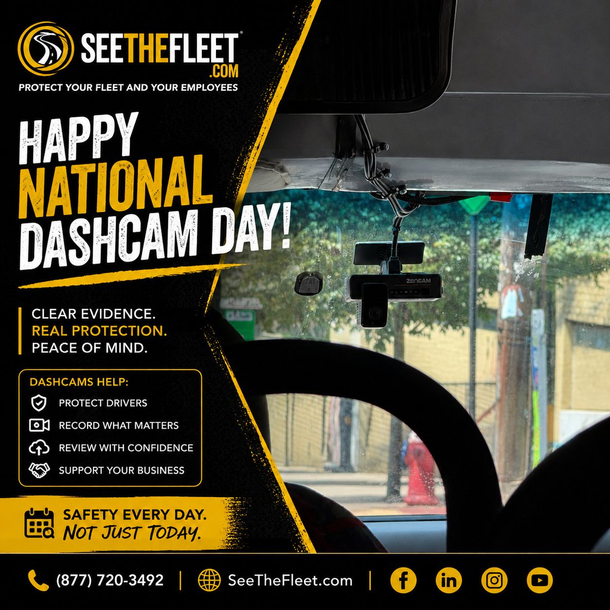 seethefleet's tweet photo. Visibility isn't a luxury—it's a competitive advantage. 📹

Happy #NationalDashcamDay to the fleets using video to improve safety, reduce risk, and make better decisions every day. 🚛

https://t.co/wjaIQG0Ajn

#FleetVisibility #FleetSafety https://t.co/Tqd8pG4Wx8