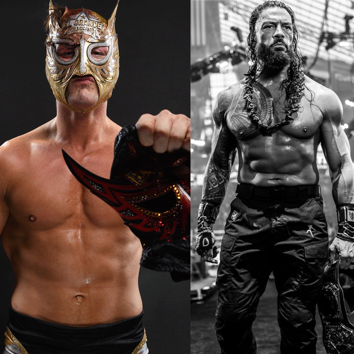 luchalibreonlin's tweet photo. The Wrestling Observer reporta que, el plan hasta este momento sobre la mesa, es que El Grande Americano sea quien rete a Roman Reigns por el Campeonato Mundial Peso Completo de la WWE. Cómo todo, esto puede cambiar, pero eso es lo que hay en la mesa en este momento. Denme su opinión sobre este reporte inicial…