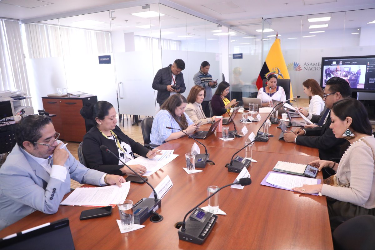 AsambleaEcuador's tweet photo. En el tratamiento del Proyecto de Ley Orgánica Reformatoria a la Ley Orgánica de Educación Superior #LOES, comparece Yessenia Marín, rectora del Instituto Superior Tecnológico CENESTUR, quien plantea fortalecer la participación y representación de los institutos técnicos y tecnológicos dentro del sistema de educación superior.