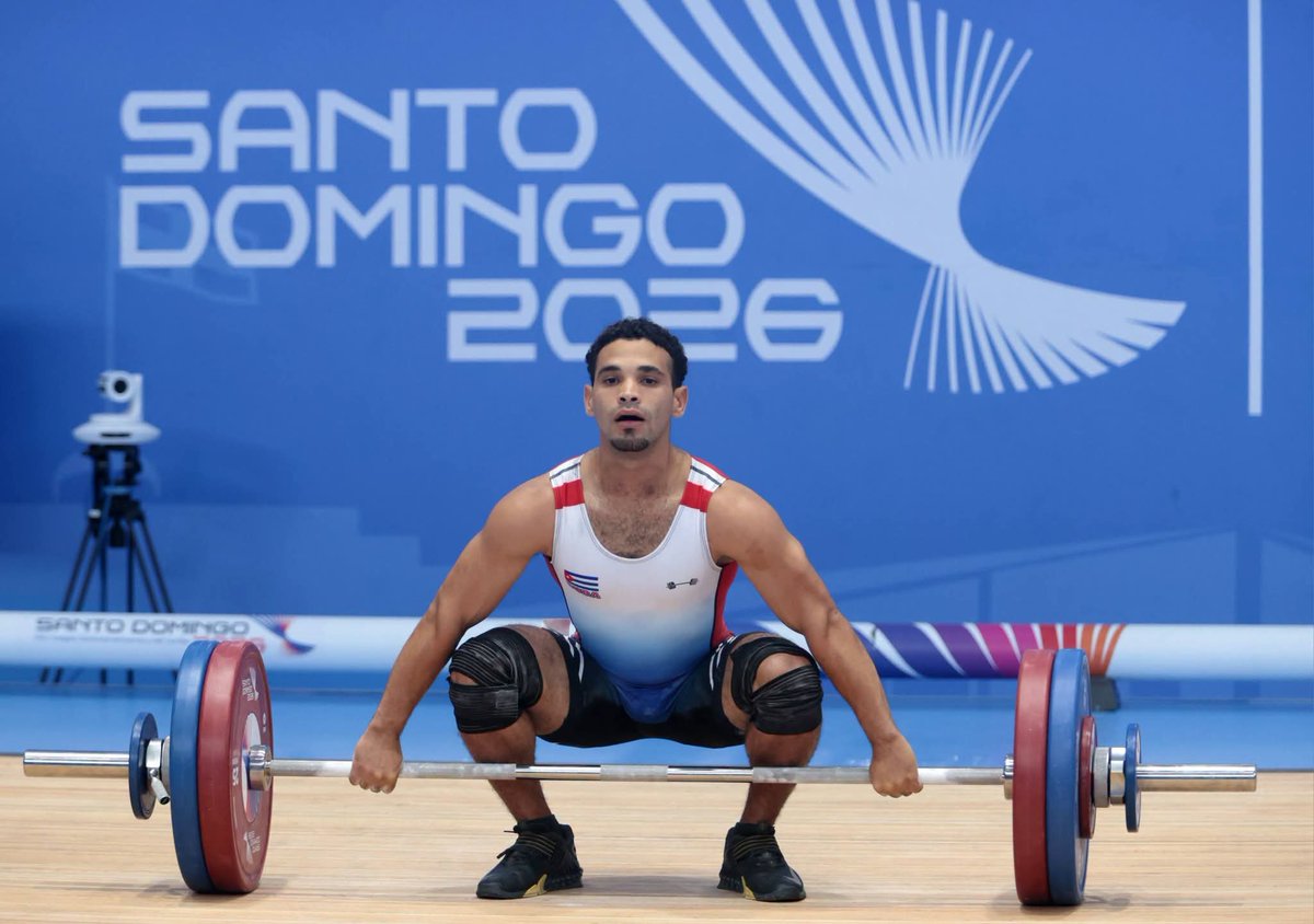 InderCuba's tweet photo. #Cuba en los JJCC de #SantoDomingo2026 
Oro y plata para Otto Oñate en los 60 kg del #levantamientodepesas.
#DeporteCubano #InderCuba65 #VeranoConMiGente #SiemprePorCuba https://t.co/z8ILWpM9tU