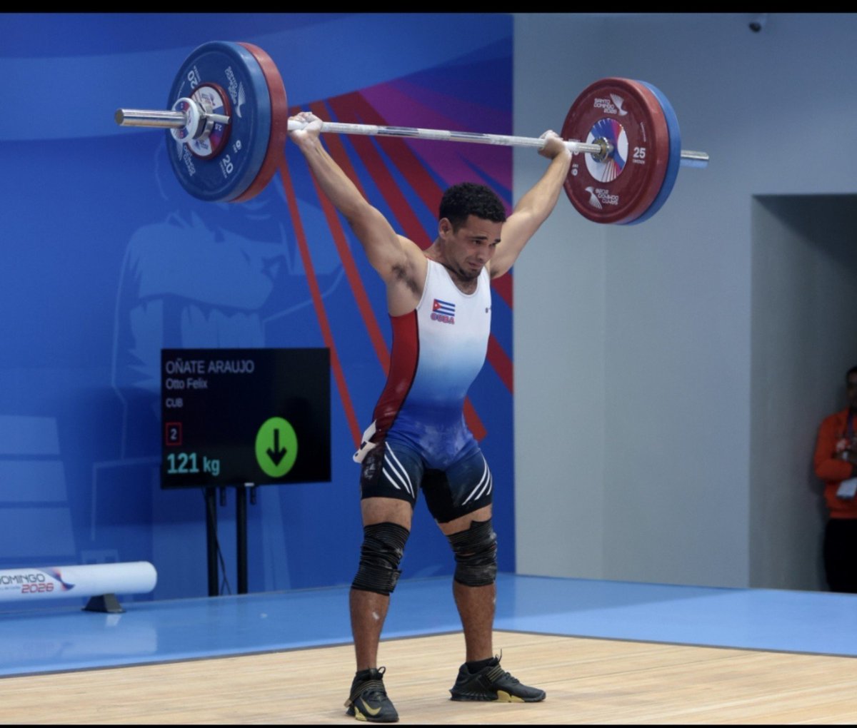 InderCuba's tweet photo. #Cuba en los JJCC de #SantoDomingo2026 
Oro y plata para Otto Oñate en los 60 kg del #levantamientodepesas.
#DeporteCubano #InderCuba65 #VeranoConMiGente #SiemprePorCuba https://t.co/z8ILWpM9tU